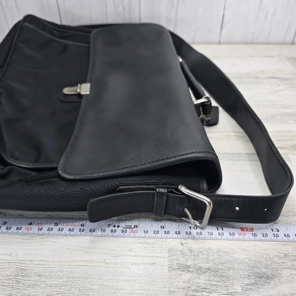 Coach Black Laptop Messenger Bag